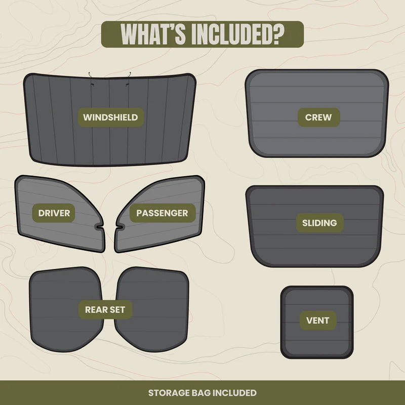 Sprinter Full 8-Piece Window Cover Set