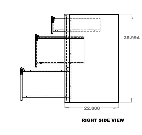Drawer Section View Kitchen Cabinet Section Detail