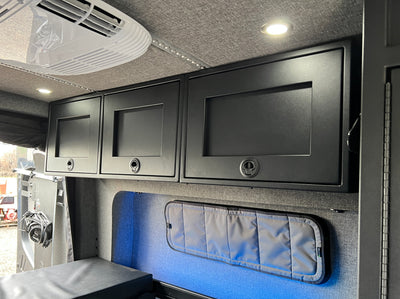 21" Aluminum Upper Van Cabinet | Van Wife Components
