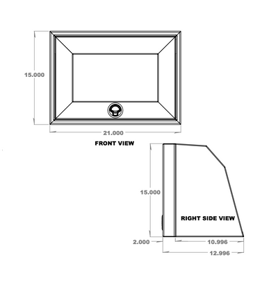 21" Aluminum Upper Van Cabinet | Van Wife Components
